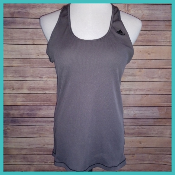 adidas Tops - _ Gray Athletic Tank Top